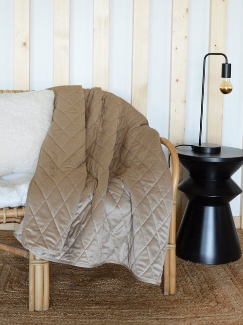 Plaid Canapé en velours matelassé - Kiabi