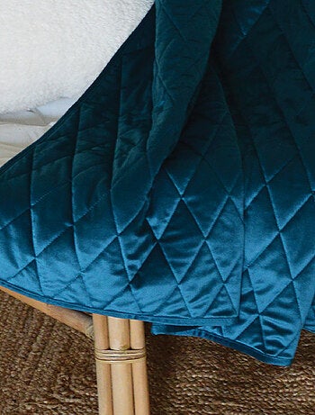 Plaid Canapé en velours matelassé