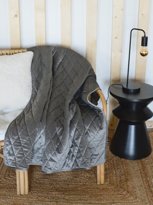 Plaid Canapé en velours matelassé - Kiabi