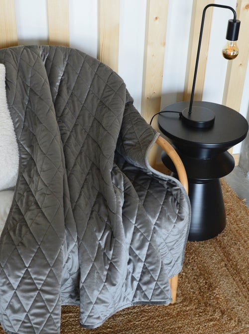 Plaid Canapé en velours matelassé - Kiabi