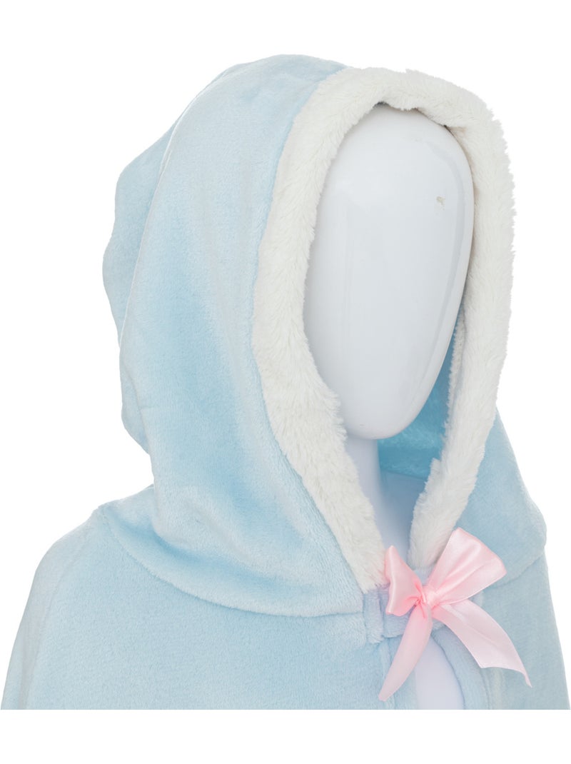 Plaid cape enfant à capuche Bleu clair - Kiabi