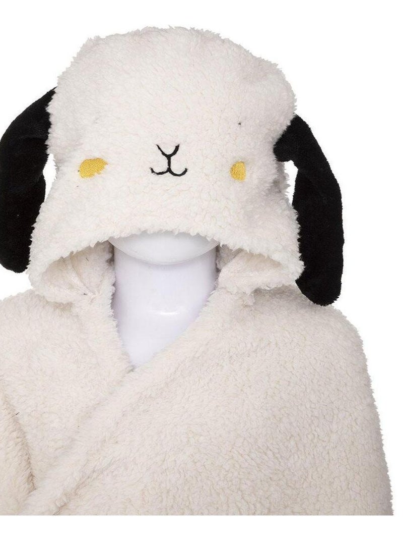 Plaid capuche mouton 100x130 cm Blanc - Kiabi