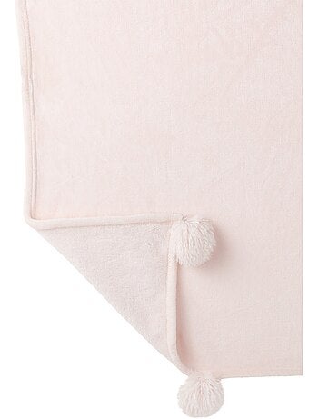 Plaid chaud à pompons en polaire - AFIBEL