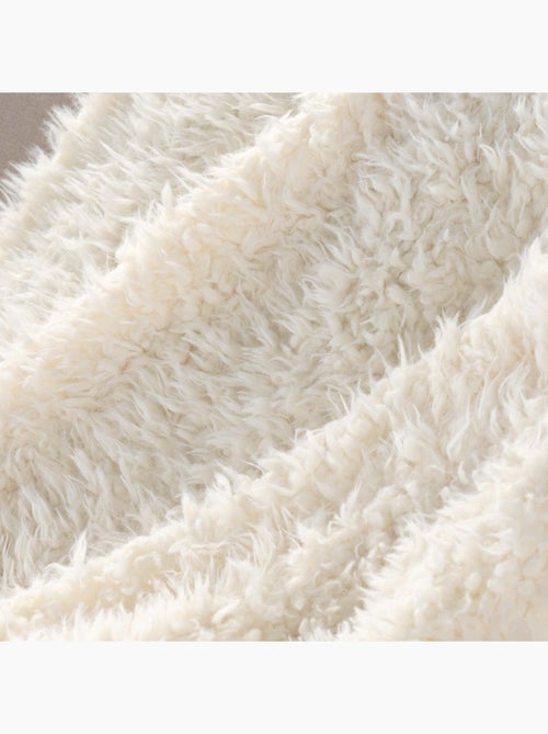 Plaid chaud imitation fourrure cocooning - Kiabi