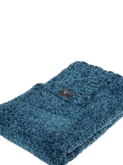 Plaid chenille Collection Flowers - Kiabi