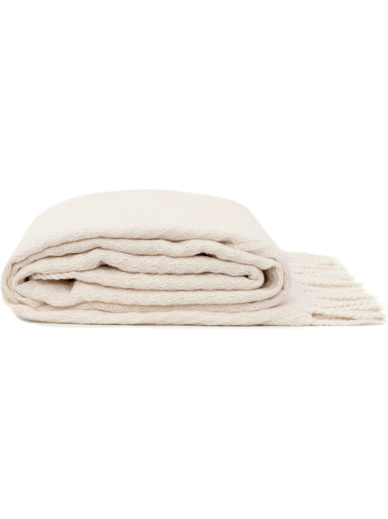 Plaid Coast "Happyfriday" Blanc cassé - Kiabi
