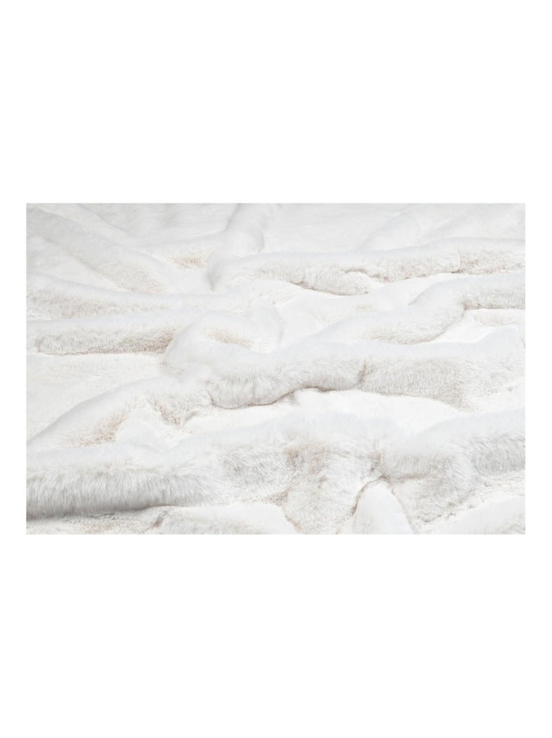 Plaid  cocooning Bostan Gris - Kiabi