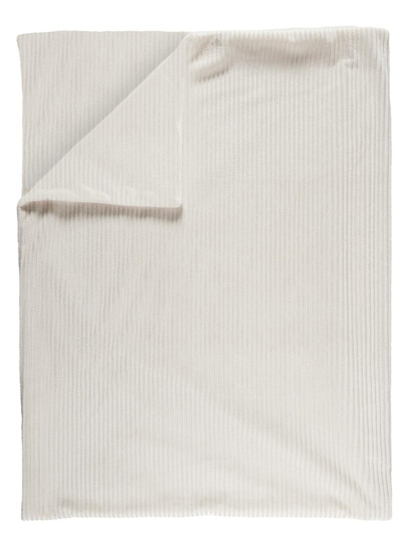 Plaid collection ALPES Blanc - Kiabi