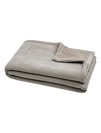 Plaid côtelé ultra doux