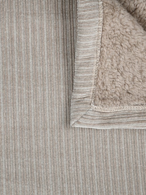 Plaid côtelé ultra doux - Kiabi Plaid côtelé ultra doux - Kiabi