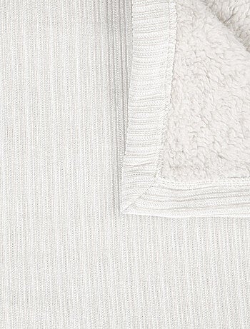 Plaid côtelé ultra doux