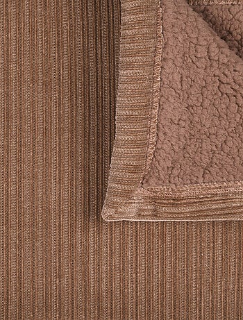 Plaid côtelé ultra doux