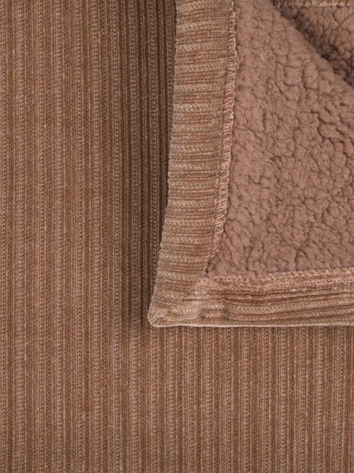 Plaid côtelé ultra doux - Kiabi