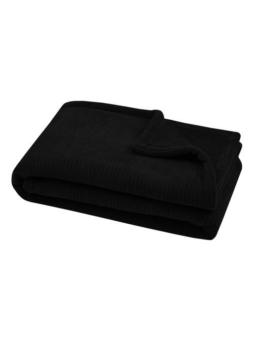 Plaid côtelé ultra doux - Kiabi