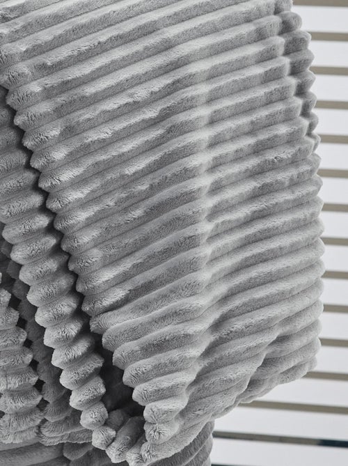 Plaid cotelé uni ESSENTIAL - Kiabi