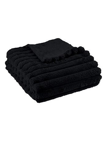 Plaid côtelé uni MOKA