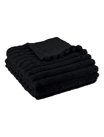 Plaid côtelé uni MOKA