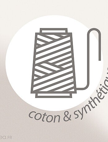 Plaid coton et lin mélangés CABOURG naturel