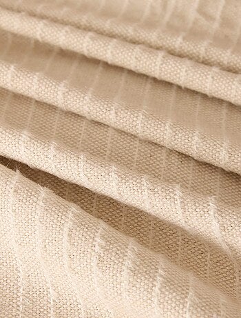 Plaid coton et lin mélangés ETRETAT naturel