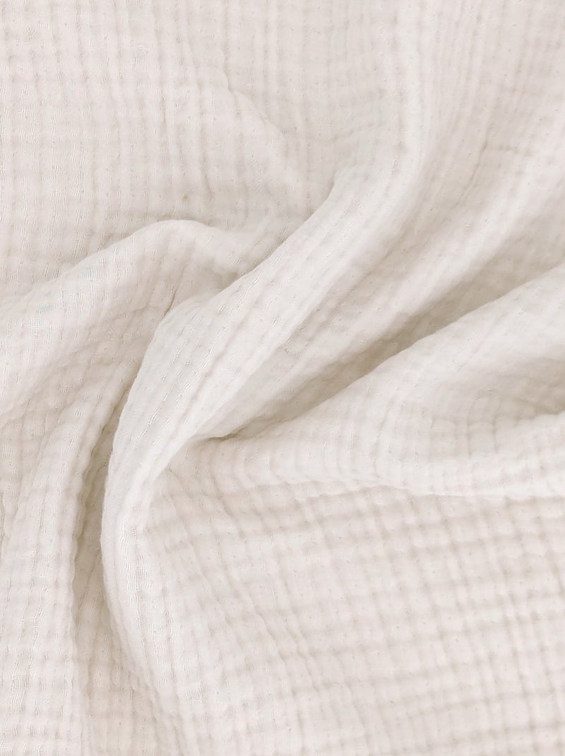 Plaid coton PAROS Beige grès - Kiabi