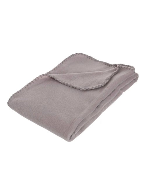 Plaid couverture 125 x 150cm Legerete Gris - Kiabi