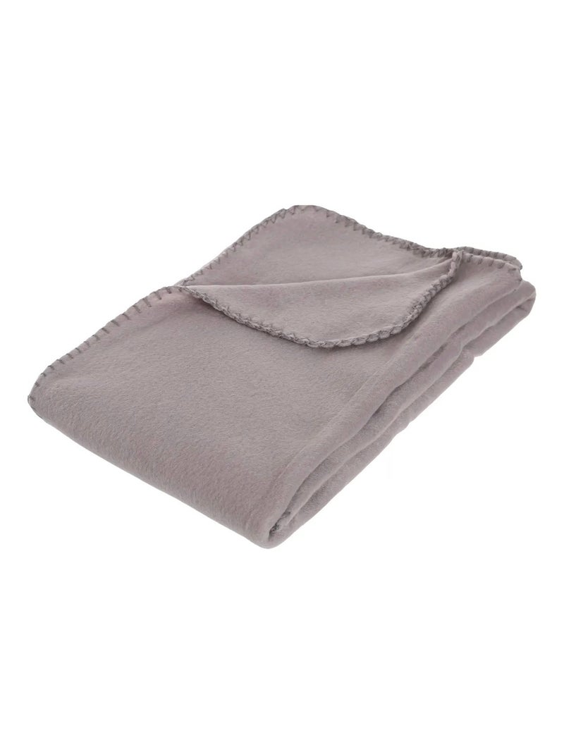 Plaid couverture 125 x 150cm Legerete Gris Gris - Kiabi