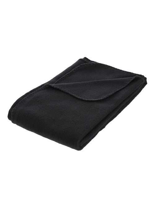 Plaid couverture 125 x 150cm Legerete Noir - Kiabi