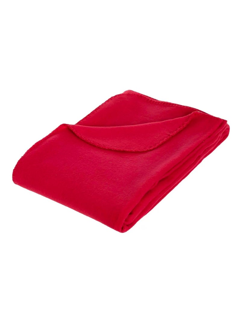 Plaid couverture 125 x 150cm Legerete Rouge Rouge - Kiabi