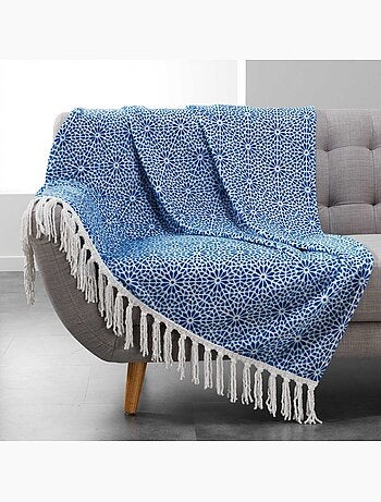 Plaid Couverture à franges Collection Tunis