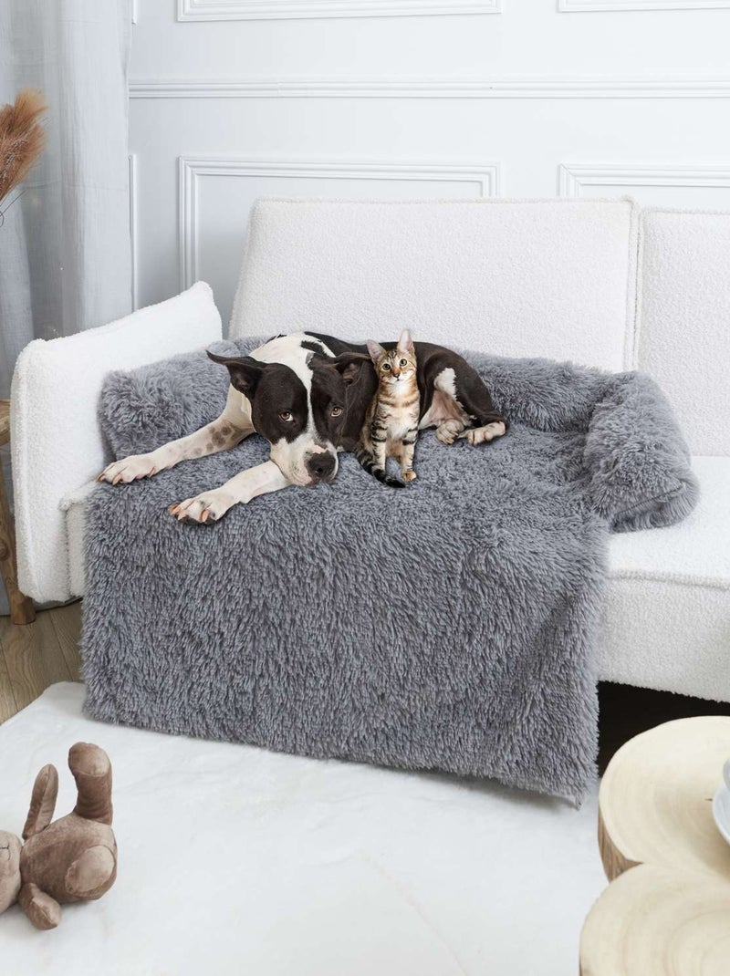 Plaid couverture de canapé pour chien et chat Gris - Kiabi