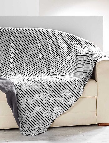 Plaid Couverture Flanelle Jacquard Yolan 180 x 220 cm