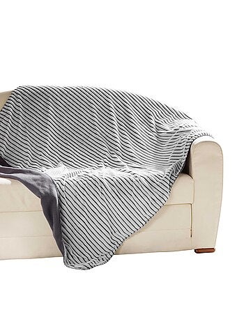 Plaid Couverture Flanelle Jacquard Yolan 180 x 220 cm