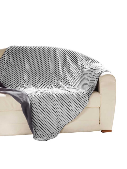 Plaid Couverture Flanelle Jacquard Yolan 180 x 220 cm - Kiabi