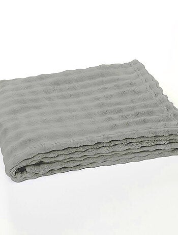 Plaid damier uni BIEN AU CHAUD