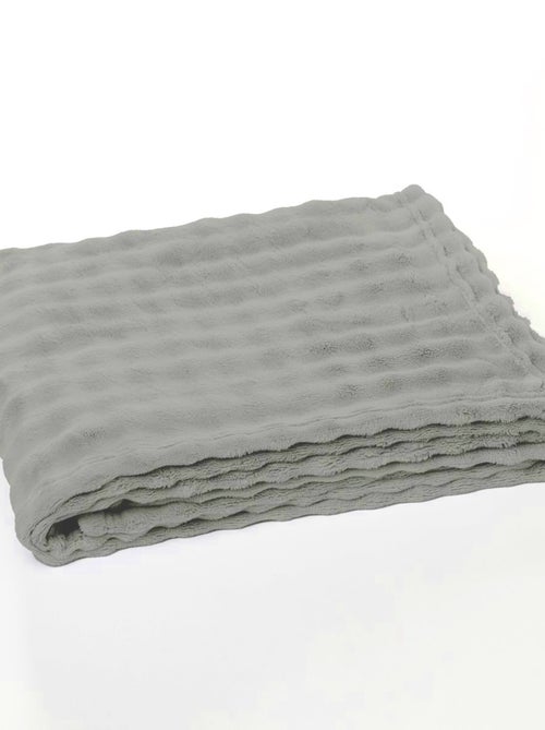 Plaid damier uni BIEN AU CHAUD - Kiabi