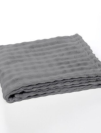 Plaid damier uni BIEN AU CHAUD