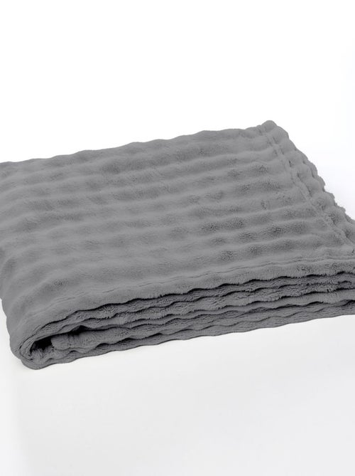 Plaid damier uni BIEN AU CHAUD - Kiabi