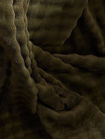 Plaid damier uni MATCHA