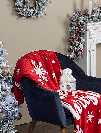 Plaid de Noël motif Merry Christmas