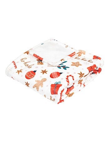 Plaid de Noël motif pain d'épice