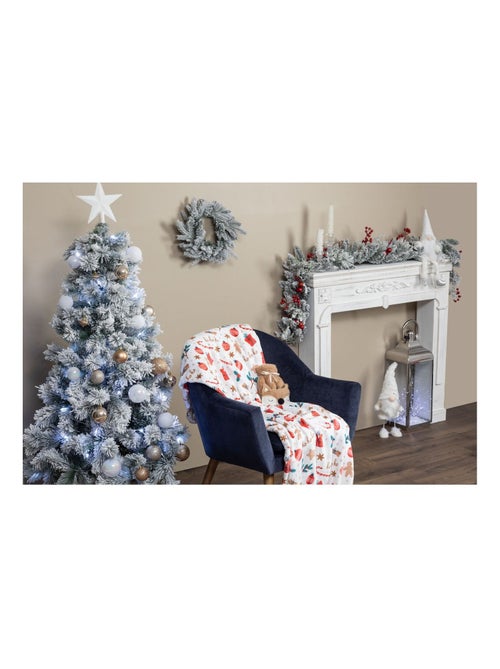 Plaid de Noël motif pain d'épice - Kiabi