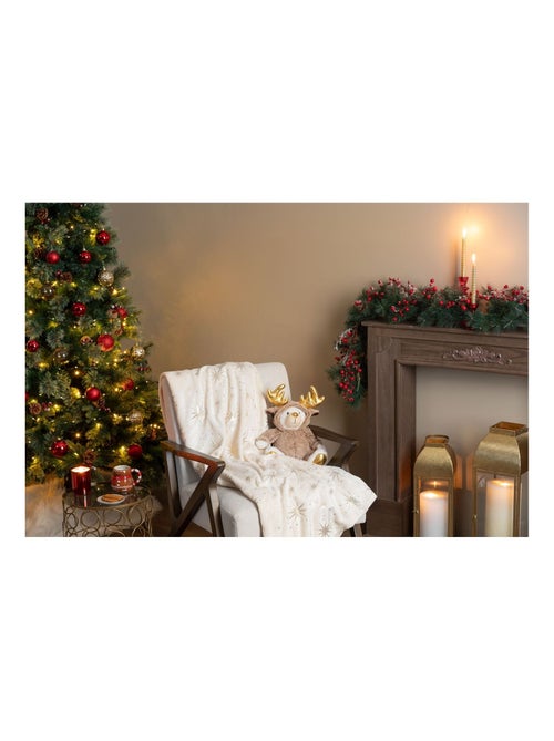 Plaid de Noël motifs étoiles dorées - Kiabi Plaid de Noël motifs étoiles dorées - Kiabi