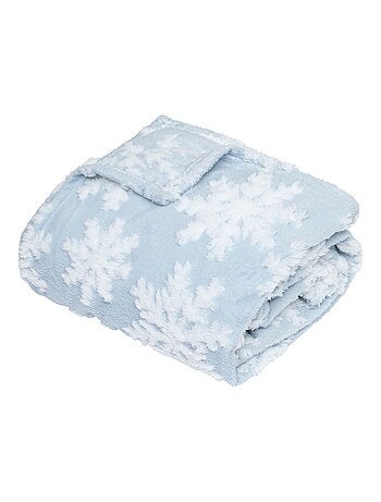 Plaid de Noël motifs flocons