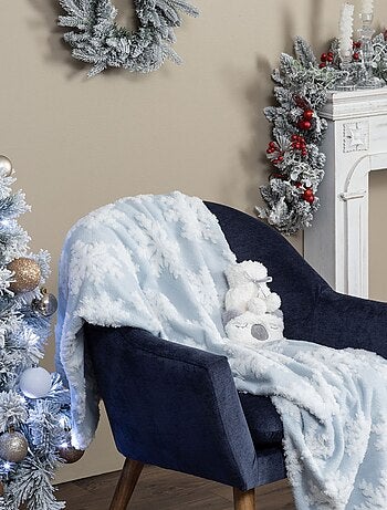 Plaid de Noël motifs flocons