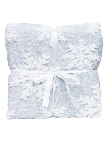 Plaid de Noël motifs flocons