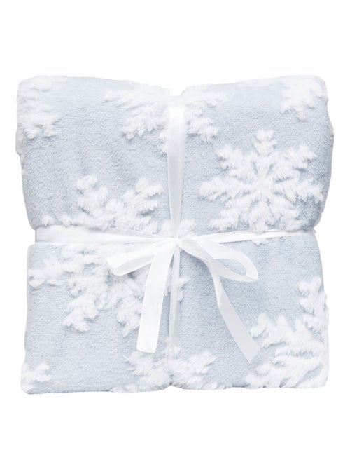 Plaid de Noël motifs flocons - Kiabi Plaid de Noël motifs flocons - Kiabi