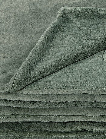 Plaid Double Face Imitation Fourrure et Polaire