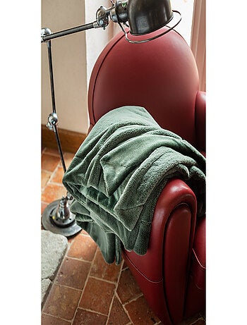 Plaid Double Face Imitation Fourrure et Polaire