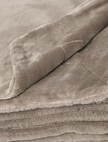 Plaid Double Face Imitation Fourrure et Polaire