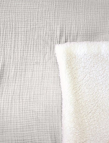 Plaid double gaze de coton et polyester GAZ & SHERPA